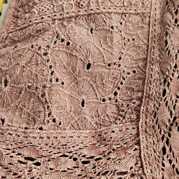 Cynthia Rowley Women's Dusty Rose 3/4 Sleeve Plus Size Tunic Top NWT 2x & 3x - Picture 6 of 13